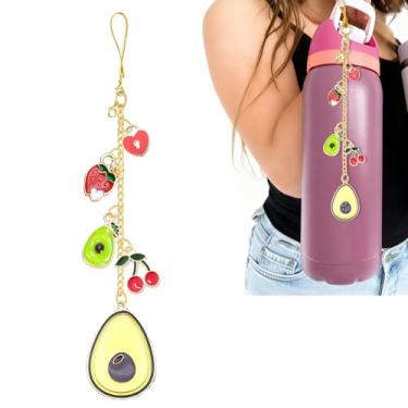 Imagem de Z-synka Alça e pingente para garrafa de água Owala 680 g, 946 ml, 1,134 g, para acessórios Owala e Stanley Cup Accessories (abacate)