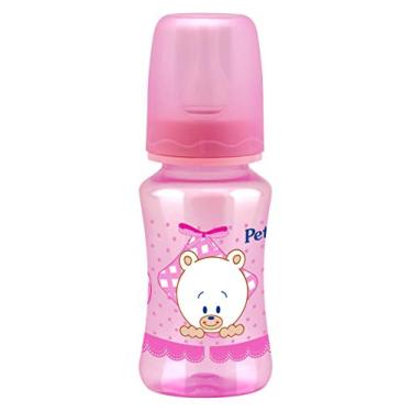 Imagem de Petita Mamadeira Cinturada Color Com Bico Em Silicone 240Ml Filhotes - Rosa Rosa