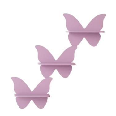 Imagem de Prateleiras Modelo Borboleta Infantil Decoração Quarto e Sala(LILÁS)