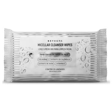 Imagem de Lenço Umedecido Beyoung Micellar Cleanser Wipes para Limpeza Facial 25 Unidades