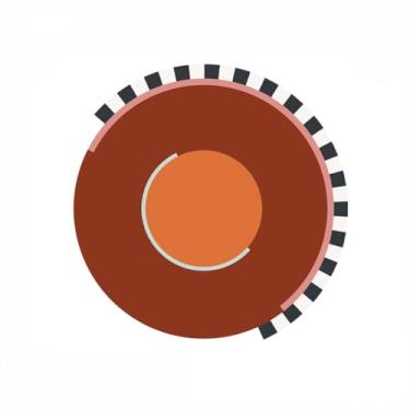 Imagem de Tapetes de estilo para quarto, tapete artístico criativo, macio e fofo para decoração de sala de estar, tapete minimalista redondo para sala de estar (100x100 cm/A)