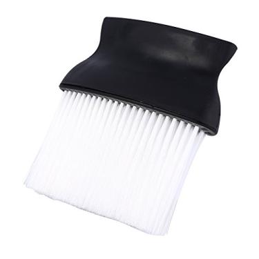 Imagem de Yinhing Escova de Limpeza de Cabelo Profissional, Espanador de Pescoço Largo, Barbeiros, Corte de Cabelo, Ferramenta de Salão de Beleza, Pp Macio, Branco, Preto, 12,8x10cm, 1 Peça