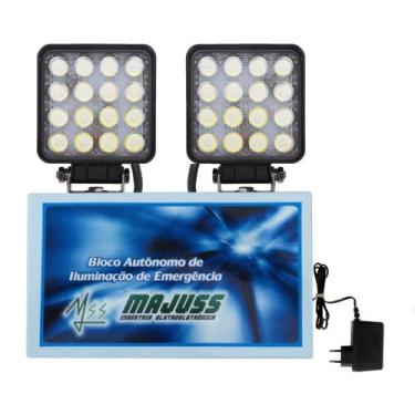 Imagem de Bloco Autônomo de Led 96W Compacto Com Bateria - Majuss