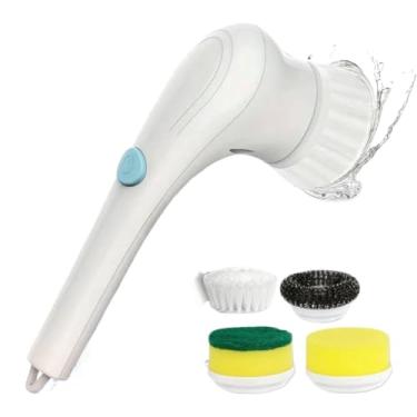 Imagem de Escova De Limpeza Elétric Ajustável Janela Banheiro e Cozinha Ferramenta Recarregável