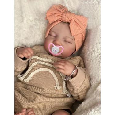 Imagem de Boneca Reborn Baby Doll TERABITHIA 49 cm de vinil de silicone para cor