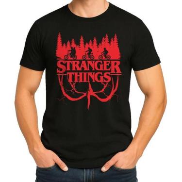 Imagem de Camiseta Camisa Blusa Feminina Masculina Unissex 100% Algodão SÉRIE St