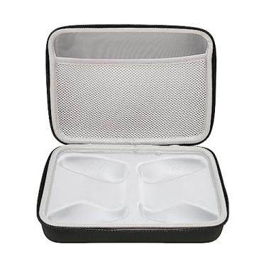 Imagem de ASHATA Estojo de Viagem para Transporte de Controlador, Estojo Rígido Protetor para 2 Controladores Universais, Cabo e Acessórios, Compatível Com P5, P4, Série S, Série X, Preto