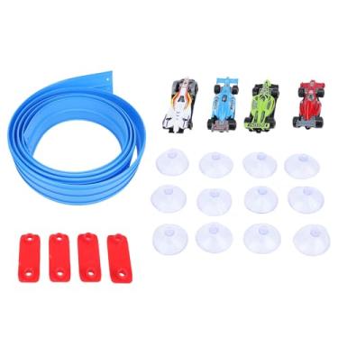 Imagem de Semme Flex Tracks Carro de Corrida Flexível Pista de Rampa Carros de Brinquedo Gravity Inertia Powered DIY Conjunto de Aprendizagem de STEM Personalizável para Meninos e Meninas Em