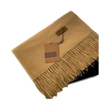 Imagem de Cachecol Feminino Grosso E Quente De Caxemira 2024, Xale Pashmina De C