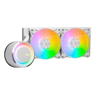 Imagem de Water Cooler MSI Mag Coreliquid E240, ARGB, 240mm, AMD/Intel, Branco -