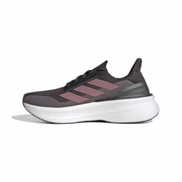Imagem de adidas Tênis de corrida feminino Ultraboost 5X, Carbono/malva mágico/cinza, 39