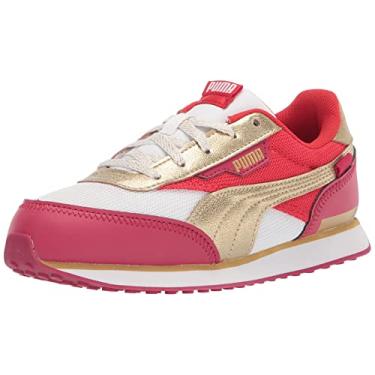 Imagem de PUMA Tênis infantil unissex Future Rider, Puma branco-peran R, 6 Big Kid