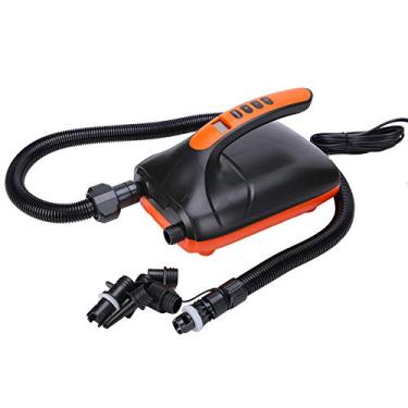 Imagem de VGEBY Bomba inflável, bomba inflável elétrica HT782, dupla finalidade, carro, alta pressão, bomba inflável