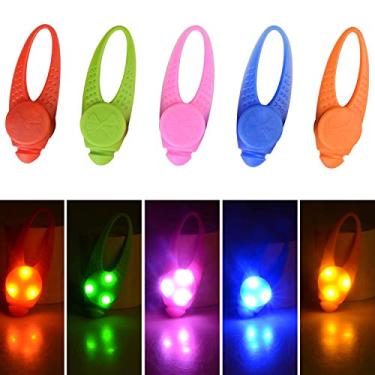 Imagem de Pacote com 5 lâmpadas de LED para coleira de cachorro, à prova d'água, para cães, gatos, animais de estimação, segurança estroboscópica, arnês de coleira, luzes para colares grandes, médios, pequenos, para caminhada, acampamento, aviso, acessórios reflexivos