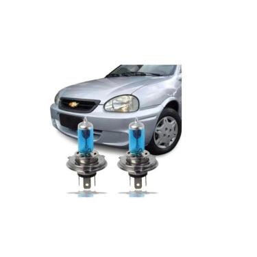 Imagem de Kit Lâmpada Super Branca Farol Corsa Classic 2009/... H4