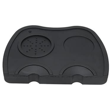 Imagem de Almofada de adultera??o de caf¨¦ de silicone,tapete antiderrapante macio resistente ao calor de canto para casa, mesa de jantar, cafeteria, restaurante, hotel ou escrit¨®rio(Black), Tapete de adul