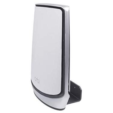 Imagem de Suporte de parede Koroao para sistema Orbi de suporte de parede para toda a casa, sistema de rede tripla WiFi 6, suporte de parede com suporte compatível com sistema Orbi de rede tripla para toda a casa, sistema WiFi 6, 1-Pack