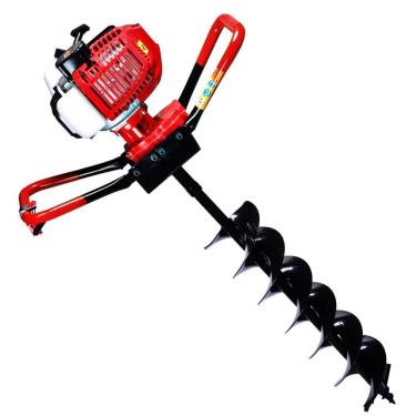 Imagem de Perfurador De Solo Kawashima ED43 42.7cc Com Broca 15 cm + Broca Dupla com Vídia de 6 X...