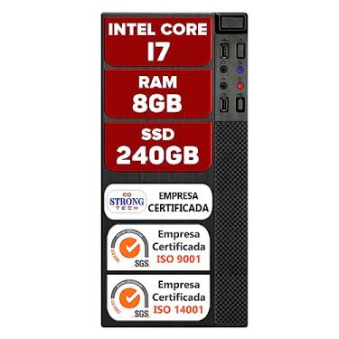 Imagem de Computador Pc Intel Core i7 8GB SSD 240GB Hdmi Cpu Desktop Strong Tech