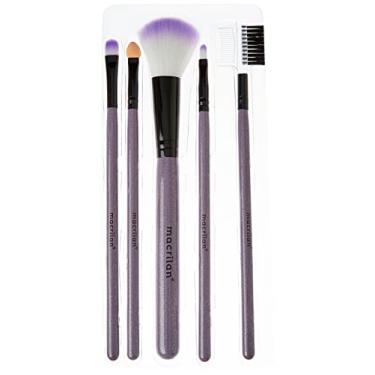 Imagem de Macrilan Kit Kp5-9 Com 5 Pincéis Para Maquiagem - Lilas