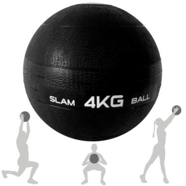 Imagem de Bola De Peso Slam Ball 4Kg Preta  Liveup Sports