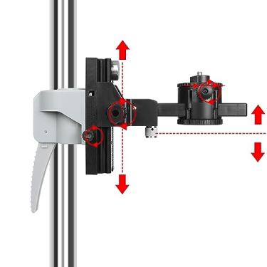 Imagem de FENORGAN Poste de nível de laser de 4,2 m, tripé alto para interface de nível de laser 0,236 e 1,5 cm, poste de laser telescópico ajustável (haste de suporte de 4,2 m)
