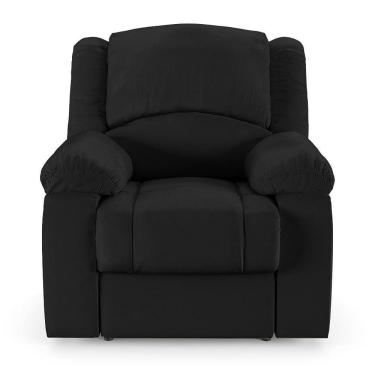 Imagem de Poltrona Do Papai Reclinável Sala De Cinema Barcelona Elétrica Touch Massagem Usb Pu Preto