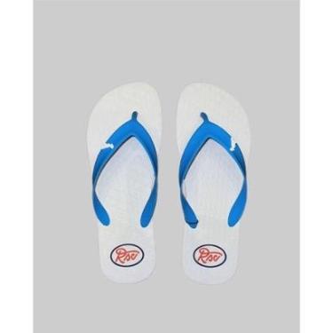 Imagem de Chinelo Reserva Vintage Branco Azul-Unissex