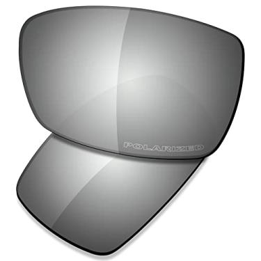 Imagem de SAUCER Lentes de reposição premium e protetores de nariz para óculos de sol Oakley Spike High Defense - Metal cromado