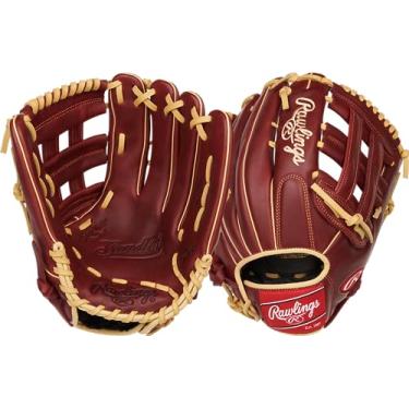 Imagem de Rawlings Sandlot Series Luva de beisebol de couro Pro H Web, arremesso para a direita, 30 cm, regular