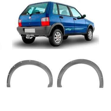 Imagem de Moldura Paralama Trase Uno Way 2004 a 2012 Cinz Escolha Lado - Blawer,