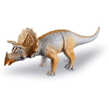 Imagem de Dinossauro De Brinquedo Triceratops Em Vinil Cometa Brinquedos