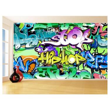 Imagem de Papel De Parede 3D Arte Graffiti Mural Grafite 3,5M Tra88 - Você Decor