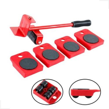Imagem de Aparelho Movedor Móveis Levantador de Moveis e Materiais Pesados Kit 5