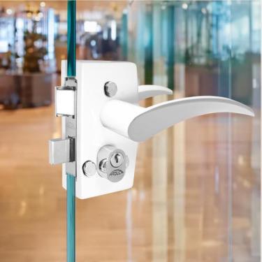 Imagem de Fechadura Maçaneta E Capa 1520 Porta Vidro/Alvenaria Branca - Arouca