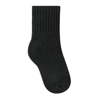 Imagem de Meia Selene 2040-370 Cano Curto Infantil Algodão, Preto, 25-28