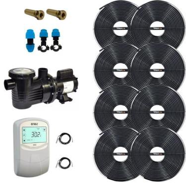 Imagem de Kit Aquecedor Solar Nautilus Piscina 8 Placas 32mil Litros