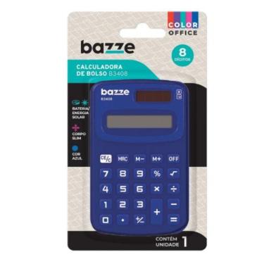 Imagem de Calculadora bolso mini azul B3408 Bazze