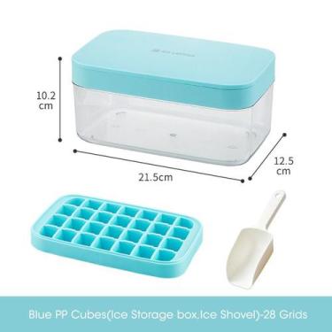 Imagem de Bandeja Silicone Cubos Gelo Armazenamento - innovaree-commerce, Rosa
