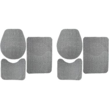 Imagem de Tapete Banheiro Antiderrapante Jogo Conjunto 3 Peças 2 Kit - Dafe Tape