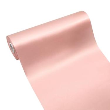 Imagem de Simplegoal Fita de cetim rosa empoeirada 25 cm tecido grande fita de seda para embrulho de presente kit de cerimônia de corte grande abertura cadeira faixa mesa cabelo carro laços costura artesanato