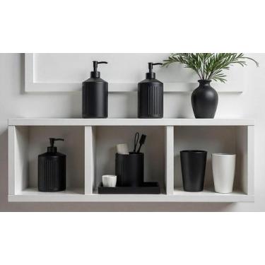 Imagem de Nicho Triplo Decoração - Para Banheiro Cozinha Sala Quarto 50x23x10 - 