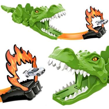Imagem de Lançador de Carrinhos Pista Com Rampa Dinossauro DM Toys