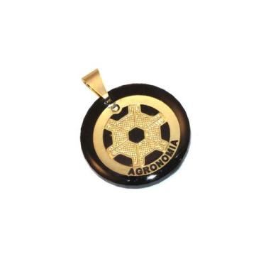 Imagem de Pingente Agronomia Engenharia Agrônomo Folheado Ouro 18k - Milena Folh