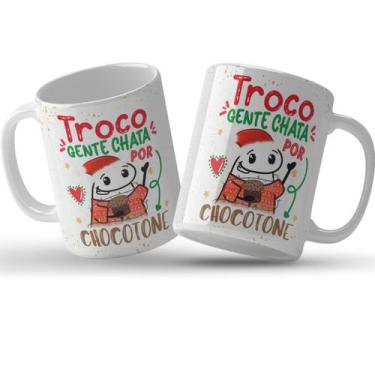 Imagem de Caneca flork natal troco gente chata por chocotone - ST CANECARIA DIVE