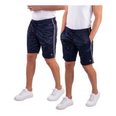 Imagem de Kit 2 Short Bermuda Masculina Esporte Helanca Academia Treino  - KS, A
