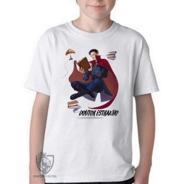 Imagem de Camiseta Infantil ou adulto Dr Estranho voando Blusa Criança todos tam
