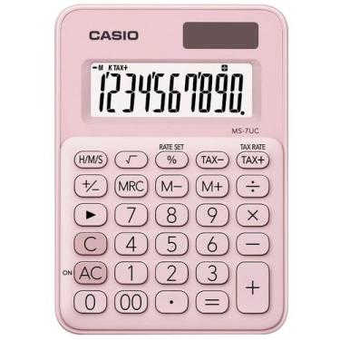 Imagem de Calculadora Casio MS-7UC-LB (10 Digitos) - Rosa