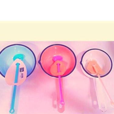 Imagem de Kit 01 papeiro 600ml 01 colher  para bebe rosa - AGATA