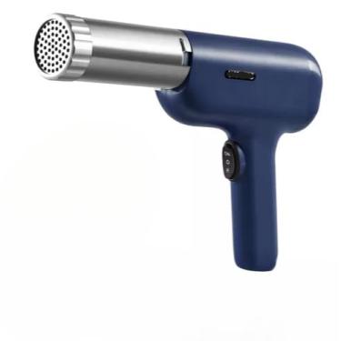 Imagem de GYXINGTU Máquina de Macarrão Elétrica Portátil, Automática, Azul, Alumínio e Aço Inoxidável, 5 Moldes Diferentes